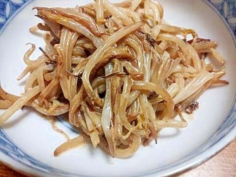 もやしと えのきの マヨポン炒め